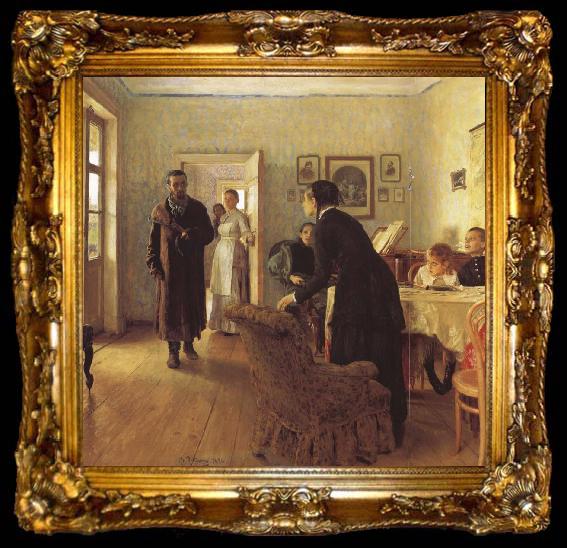 framed  Ilya Repin They did Not Expect him, ta009-2